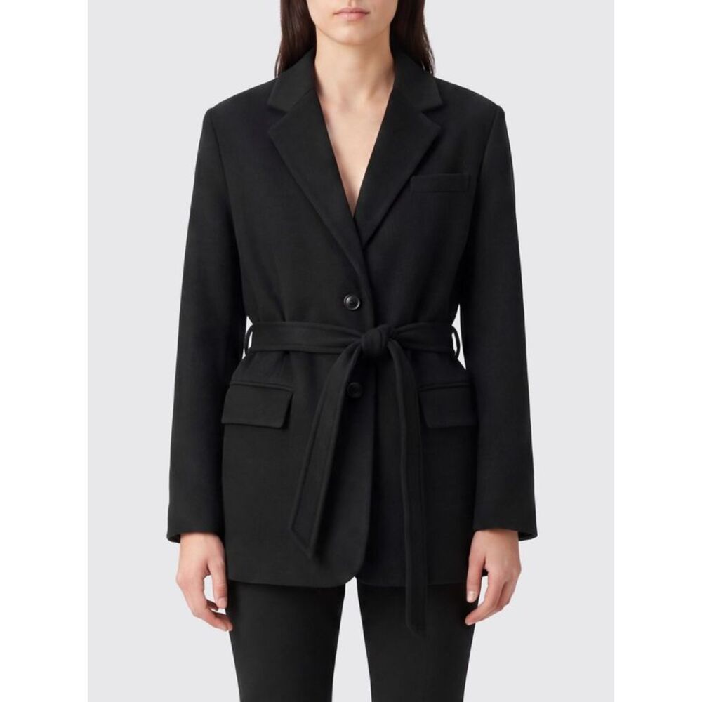 Semicouture Women Semicouture Single-Breasted Short Wool Coat With Waist Belt